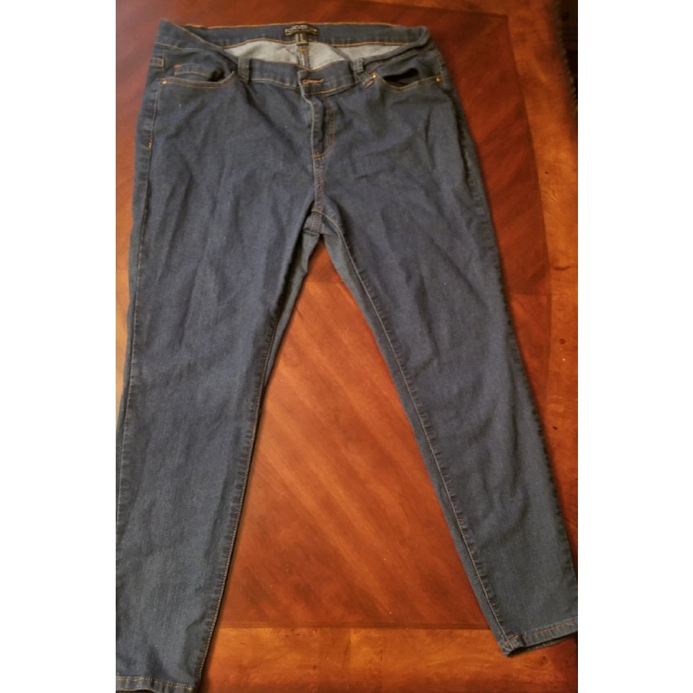 Blue Indigo Skinny Jeans (Short)